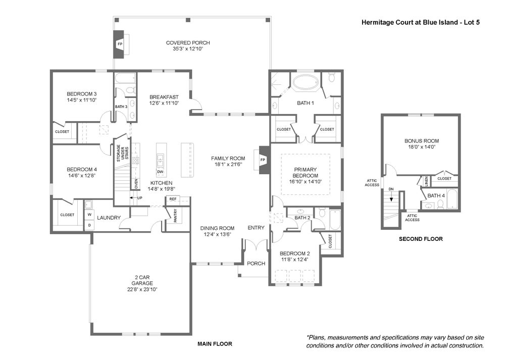 Blue Island 5 New Home Floor Plan