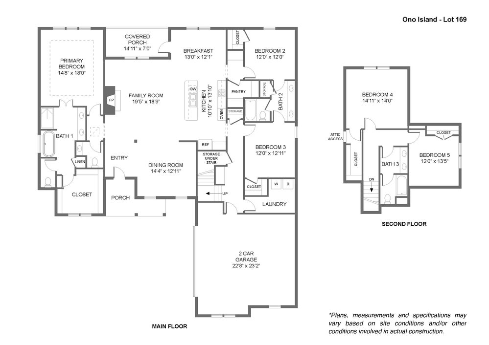 Ono New Home Floor Plan